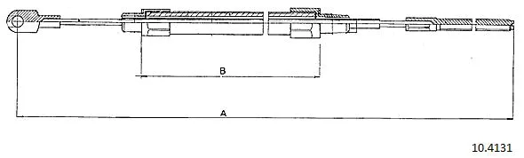 Cable Pull, parking brake (10.4131)