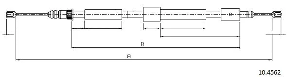 Cable Pull, parking brake (10.4562)