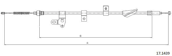 Cable Pull, parking brake (17.1439)