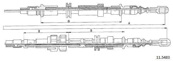 Cable Pull, parking brake (11.5483)