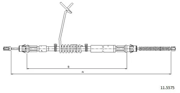 Cable Pull, parking brake (11.5575)