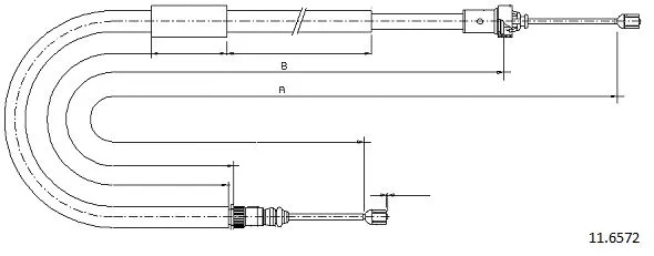 Cable Pull, parking brake (11.6572)