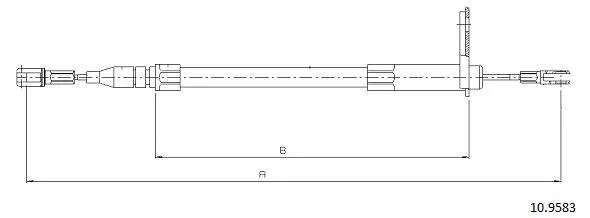 Cable Pull, parking brake (10.9583)