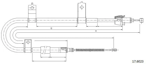 Cable Pull, parking brake (17.6023)