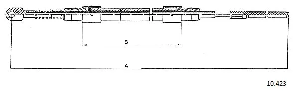 Cable Pull, parking brake (10.423)