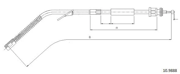 Cable Pull, parking brake (10.9888)