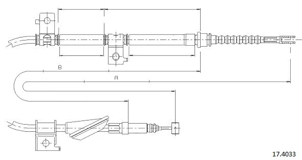 Cable Pull, parking brake (17.4033)