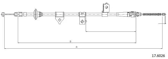 Cable Pull, parking brake (17.6026)