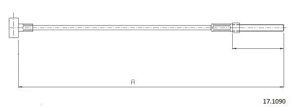 Cable Pull, parking brake (17.1090)