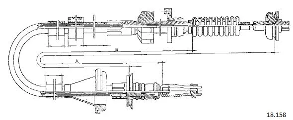 Cable Pull, clutch control (18.158)