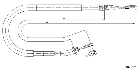 Cable Pull, parking brake (10.9874)