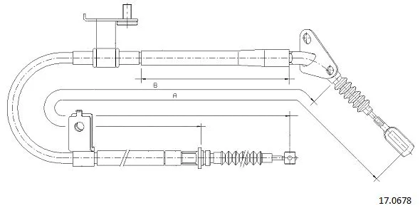 Cable Pull, parking brake (17.0678)