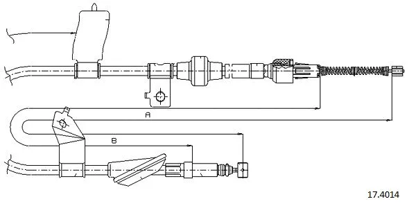 Cable Pull, parking brake (17.4014)