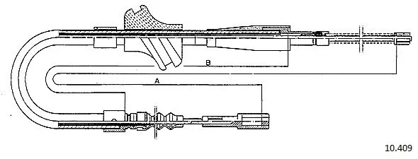 Cable Pull, parking brake (10.409)