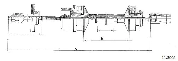 Cable Pull, clutch control (11.3005)
