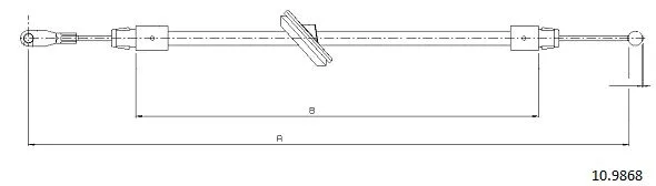 Cable Pull, parking brake (10.9868)