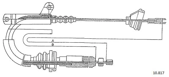Cable Pull, parking brake (10.817)