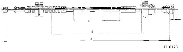 Accelerator Cable (11.0123)