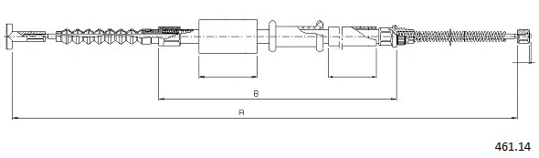 Cable Pull, parking brake (461.14)