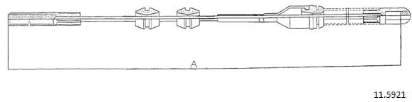 Cable Pull, parking brake (11.5921)