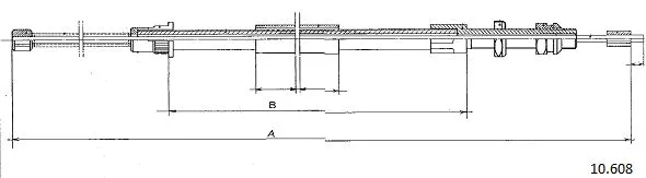 Cable Pull, parking brake (10.608)