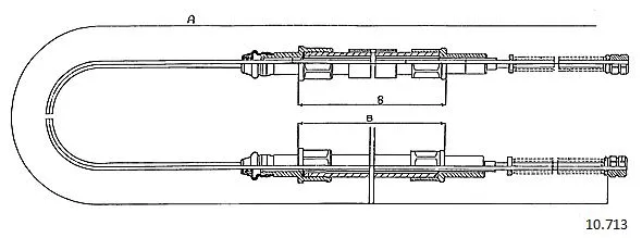 Cable Pull, parking brake (10.713)