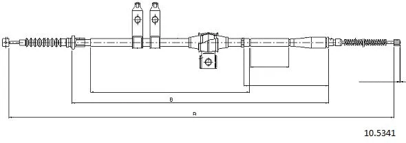Cable Pull, parking brake (10.5341)