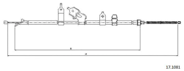 Cable Pull, parking brake (17.1081)