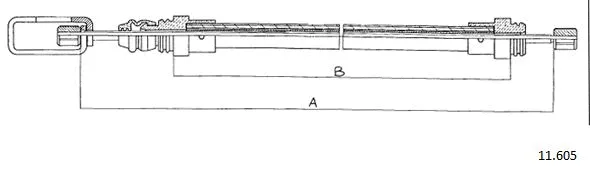 Cable Pull, parking brake (11.605)