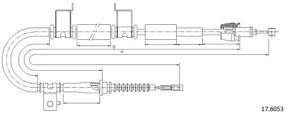 Cable Pull, parking brake (17.6053)