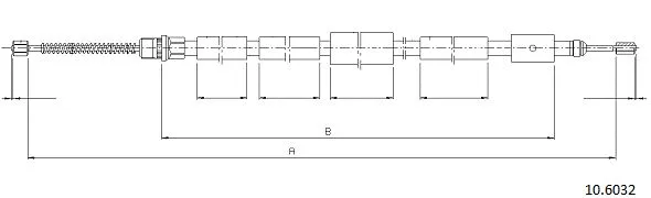 Cable Pull, parking brake (10.6032)