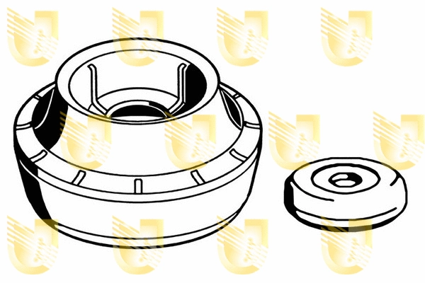 Repair Kit, suspension strut support mount (391813)