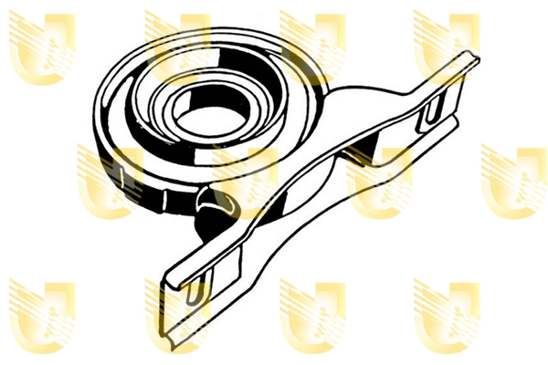 Suspension, propshaft (381006)