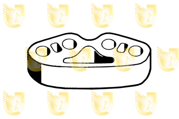 Rubber Strip, exhaust system (165128)