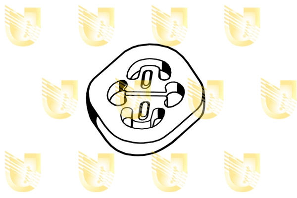 Rubber Strip, exhaust system (165102)