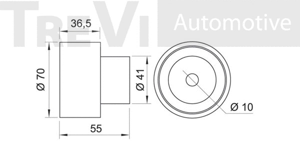 Deflection/Guide Pulley, timing belt