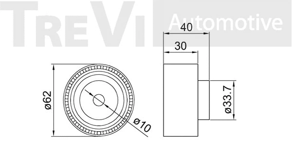 Deflection/Guide Pulley, timing belt