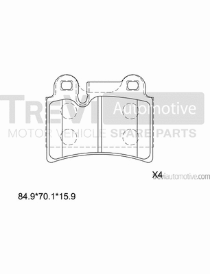 Brake Pad Set, disc brake (PF1294)