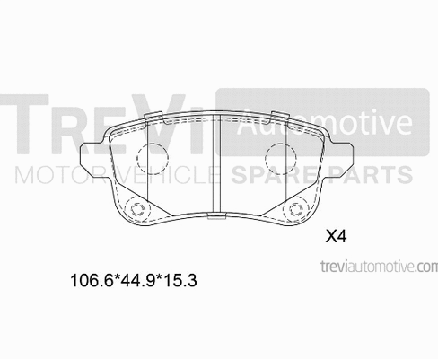 Brake Pad Set, disc brake (PF1489)