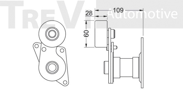 Tensioner Lever, V-ribbed belt