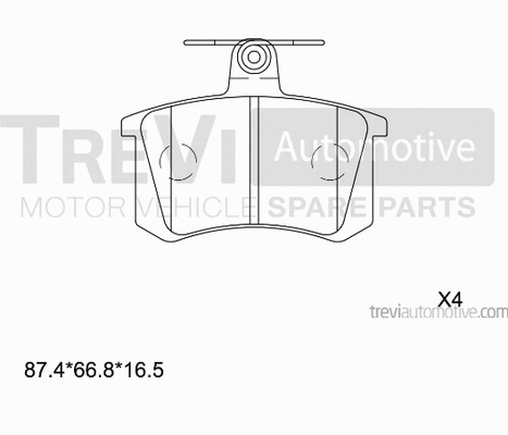 Brake Pad Set, disc brake (PF1347)