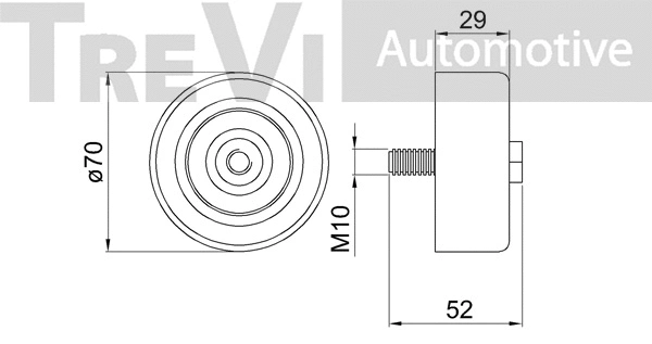 Deflection/Guide Pulley, V-ribbed belt