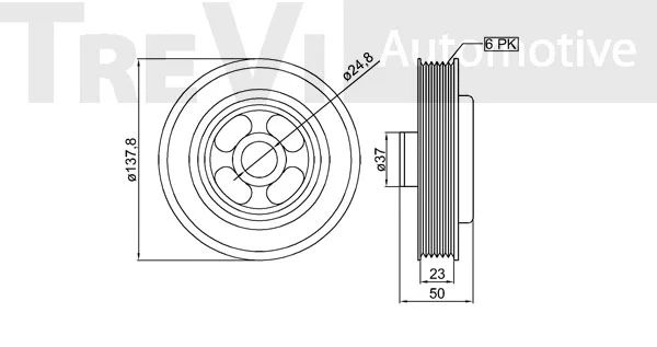 Belt Pulley, crankshaft