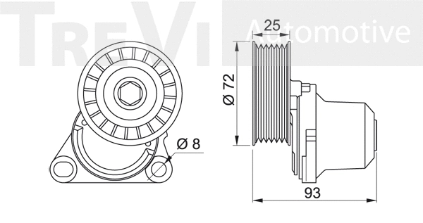 Tensioner Lever, V-ribbed belt