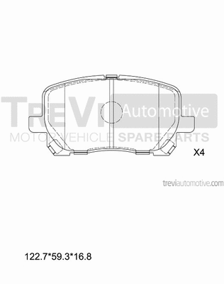Brake Pad Set, disc brake (PF1151)