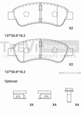 Brake Pad Set, disc brake (PF1381)