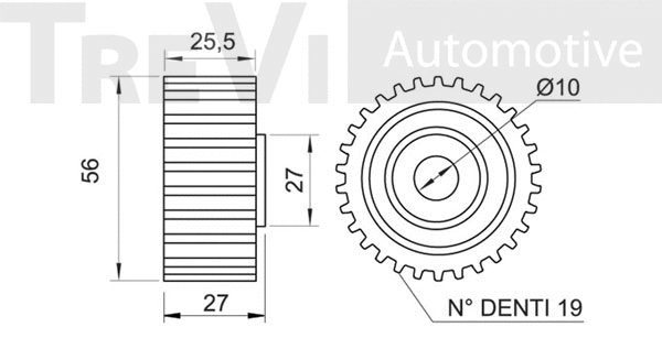 Deflection/Guide Pulley, timing belt
