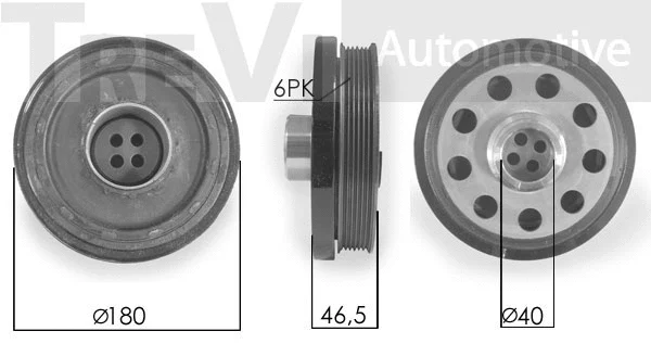 Belt Pulley, crankshaft (PC1162)