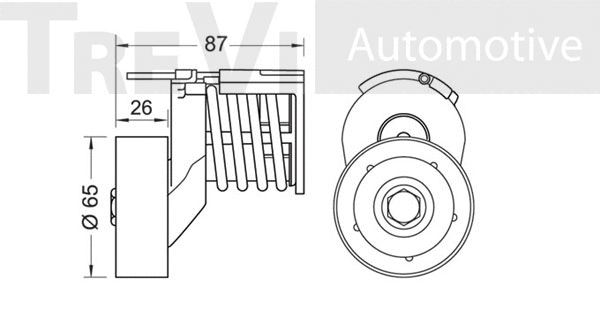 Tensioner Lever, V-ribbed belt