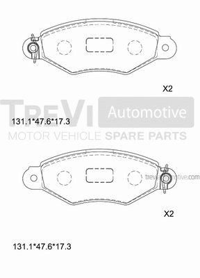 Brake Pad Set, disc brake (PF1039)